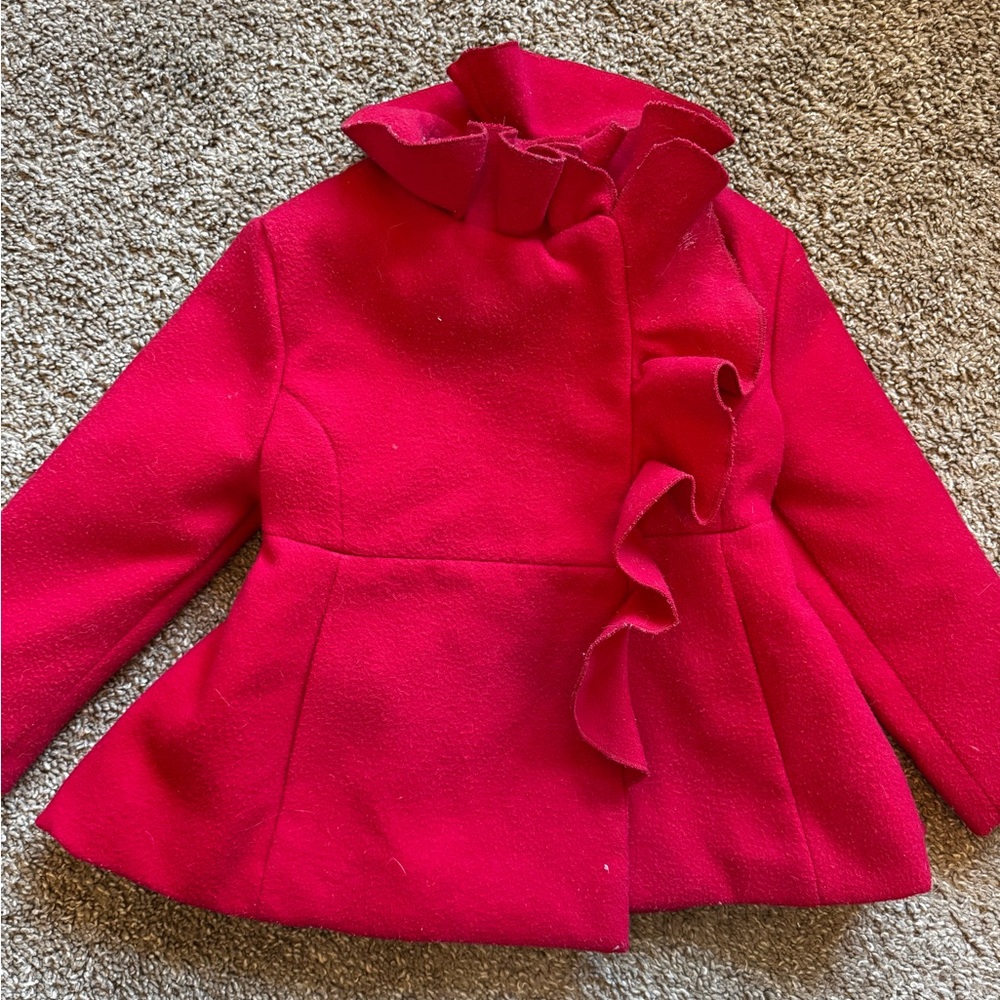 Rothschild Red Ruffle Coat